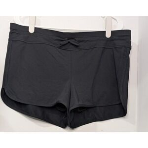 Athleta Black Athletic Running Shorts with Liner Women's Size L